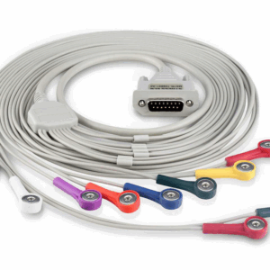 EDAN Stress ECG Cable (Snap style, AHA).