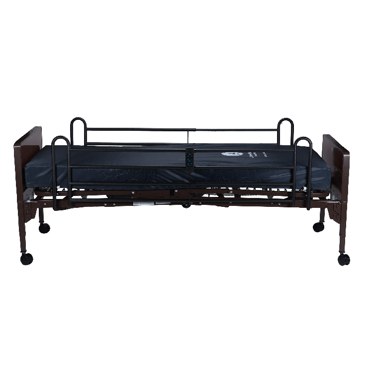 Dynarex-10401-FRMZ-Semi Electric Homecare Bed w/ Full Rail & Dynarest Multizone