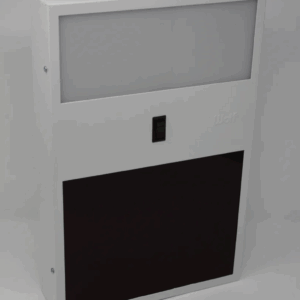 Wolf X-Ray-19106 Safelight, Combination in Enamel: Safelight on bottom with an incandescent room light at the top