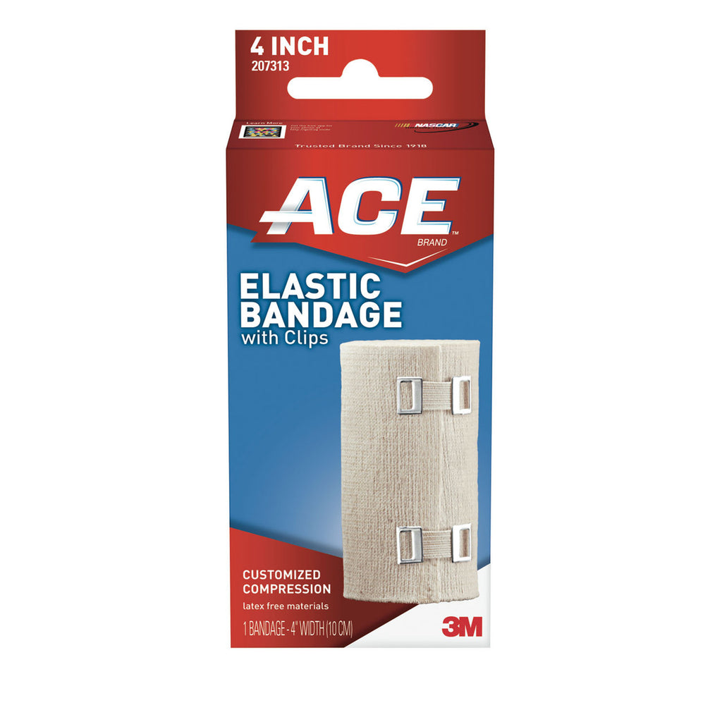 3M 207313 Health Care Elastic Bandage with Clip, 4" Size, Pack of 72