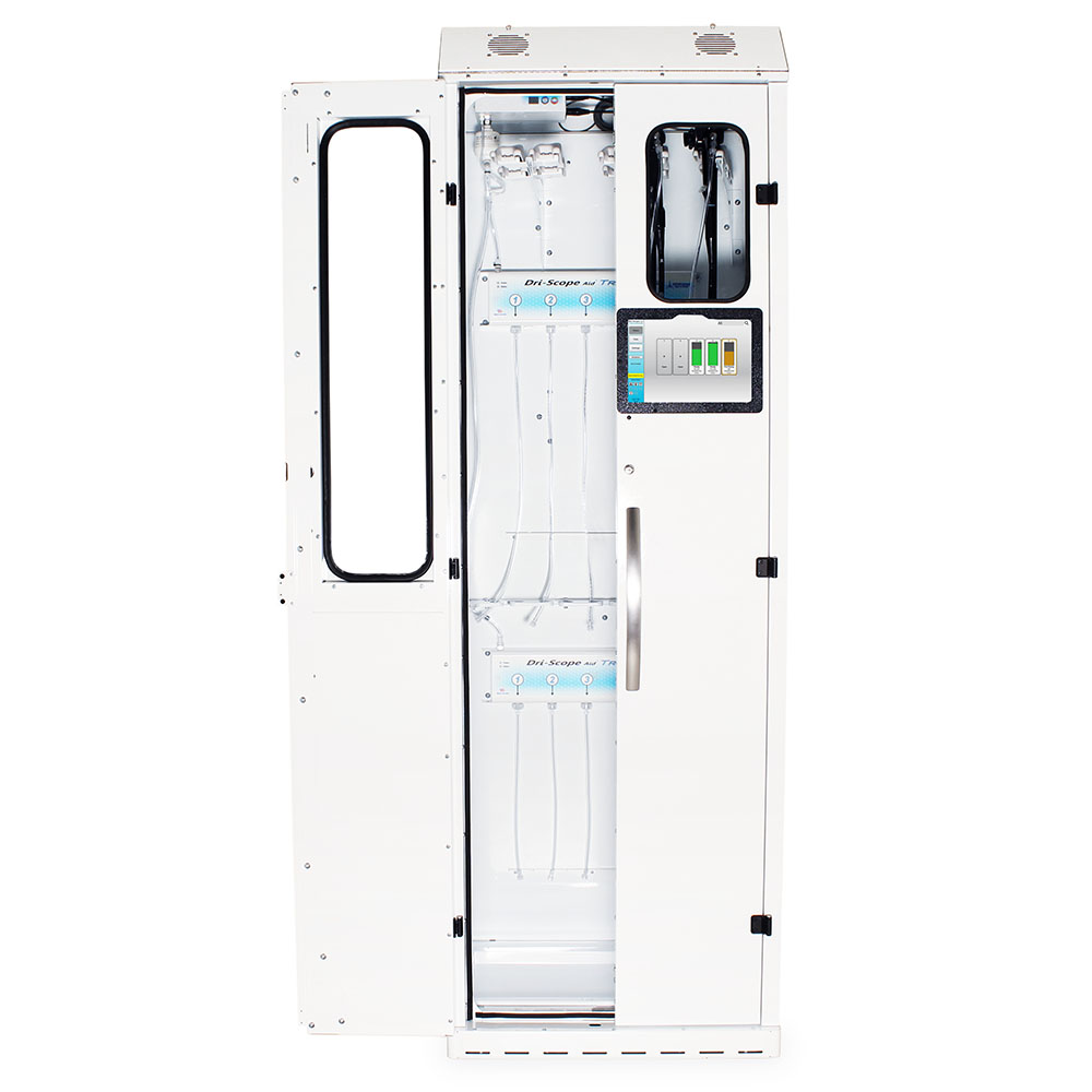 Harloff-SC8030TD-T2310D-Powder Coated Steel SureDry 10 Scope Tracking Cabinet with Dri-Scope Aid - Key Locking Tempered Glass Doors