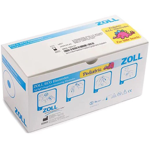 ZOLL-8900-0003 ECG Electrodes. 3 ECG electrodes/pouch (200 pouches / 600 electrodes)