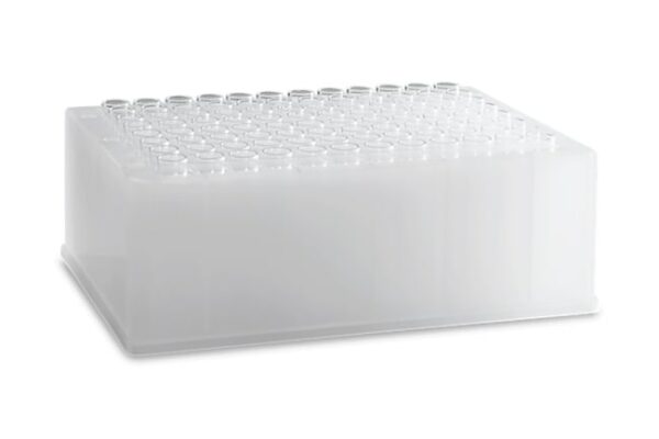 Waters Corp 96-well Plate with Extended 1 mL Glass Inserts, 18/pk