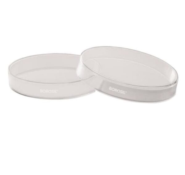 Foxx Life Sciences Borosil Culture/ Petri Dish, with Cover, 3.3 Borosilicate, 100 mm, 100/CS