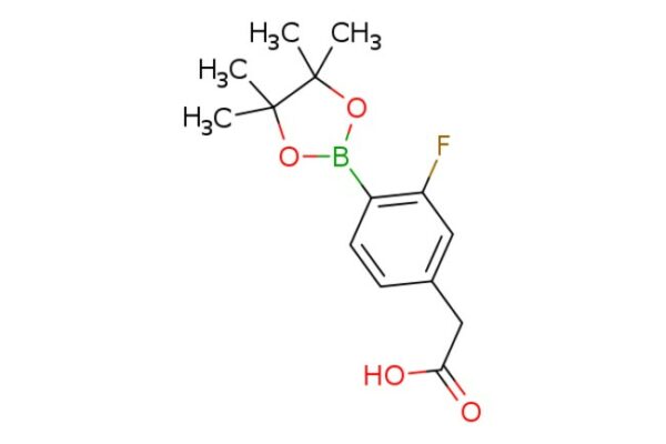eMolecules​ Ambeed / 2-(3-Fluoro-4-(4455-tetramethyl-132-dioxaborolan-2-yl)phenyl)acetic acid / 100mg / 600848771 / A839783 /  / 1431548-94-5 / MFCD24368697 / 280.100 / C14H18BFO4