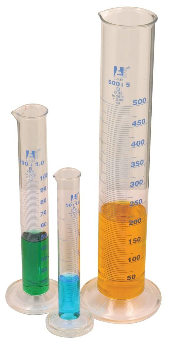 Eisco Class A Round Base Glass Graduated Cylinders